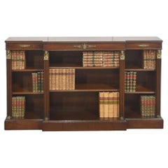 Fine Quality Regency Revival Mahogany Open Bookcase