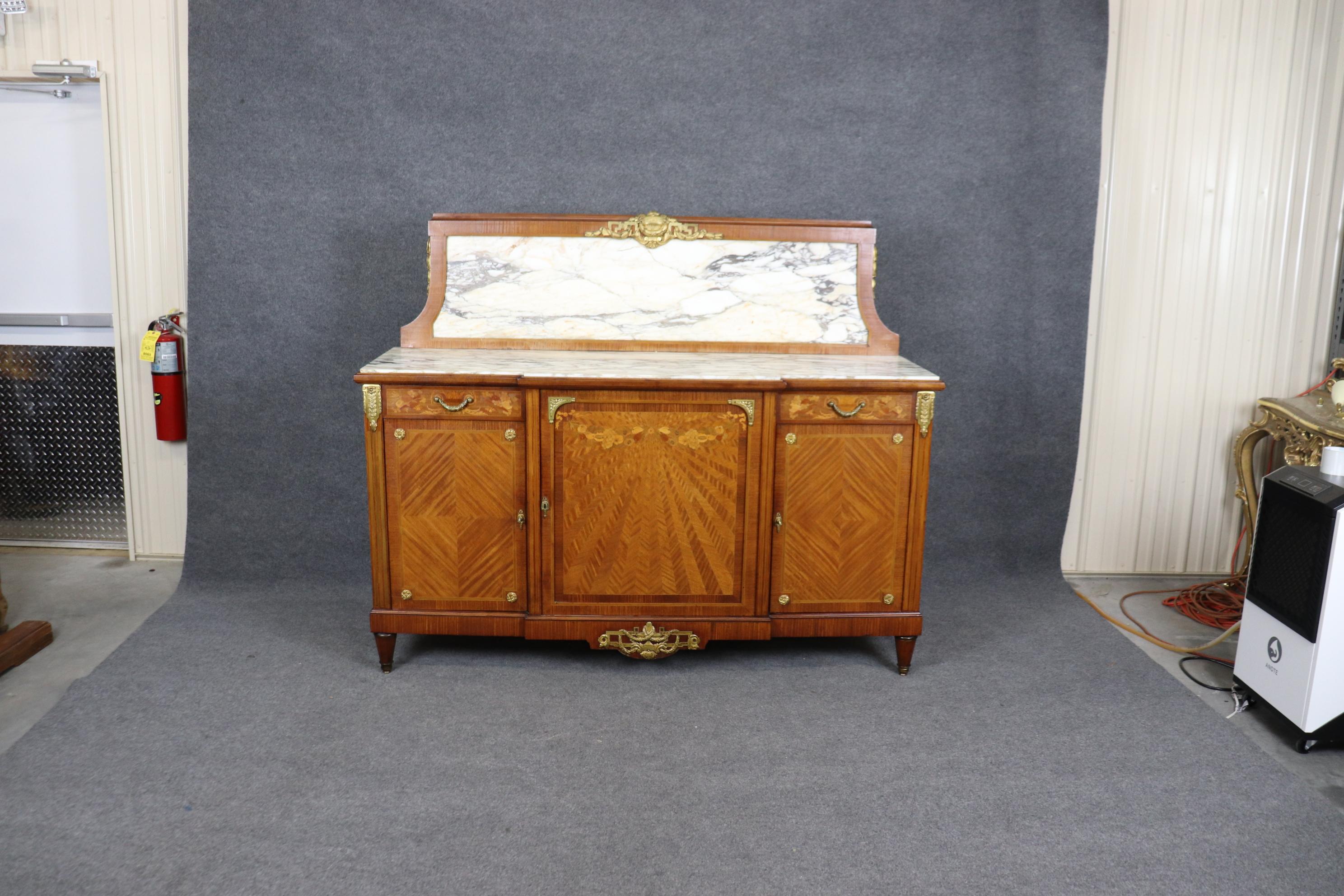 Fine Quality Restored Bronze Ormolu Mounted French Art Nouveau Sideboard  For Sale 2