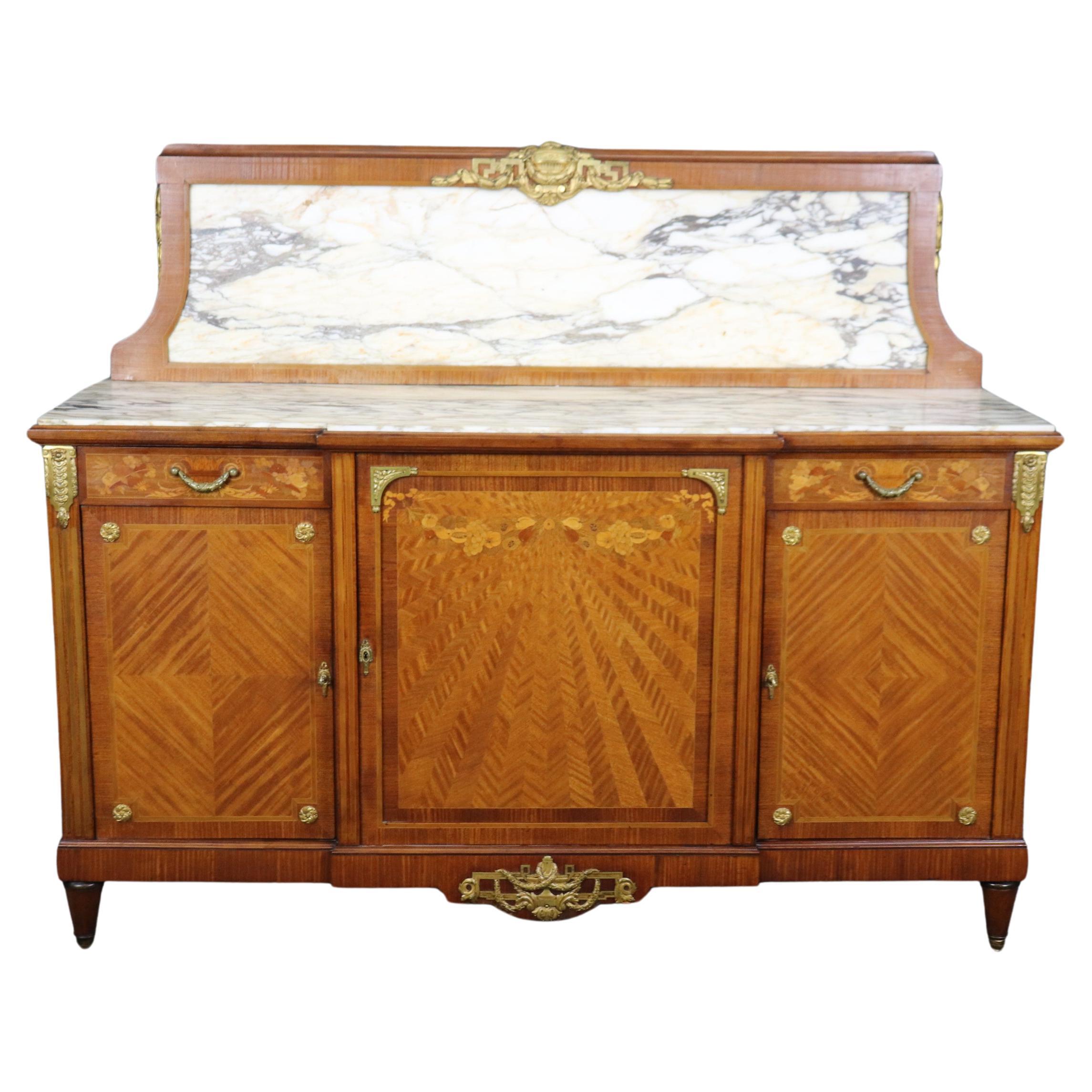 Fine Quality Restored Bronze Ormolu Mounted French Art Nouveau Sideboard  For Sale