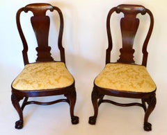 Fine Quality Set of (8) George I Dining Chairs. English Circa 1715