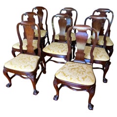 Ensemble de 8 chaises de salle à manger George I. Anglais vers 1715