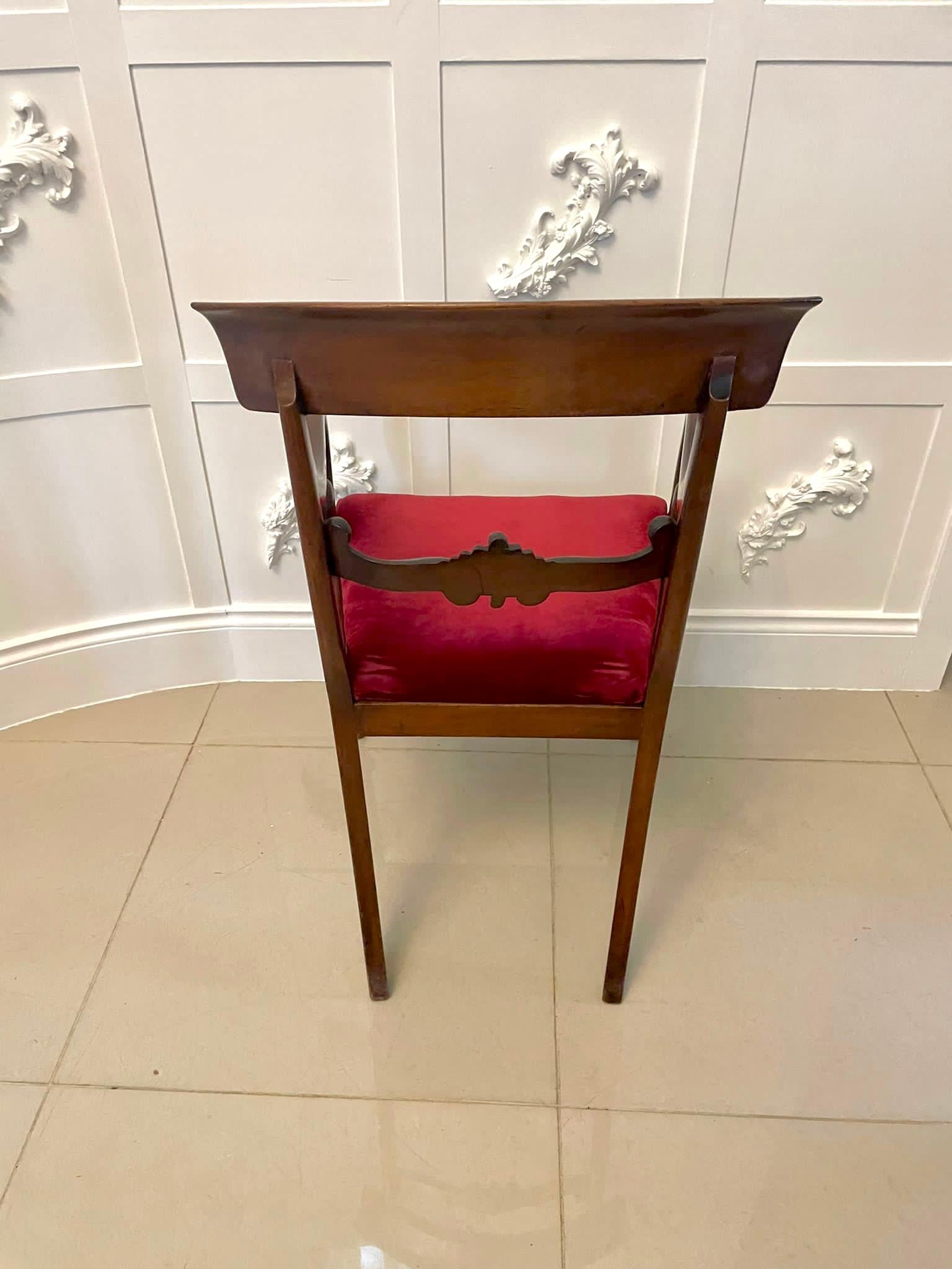 Fine Quality Set of 8 William IV Mahogany Dining Chairs In Good Condition In Suffolk, GB