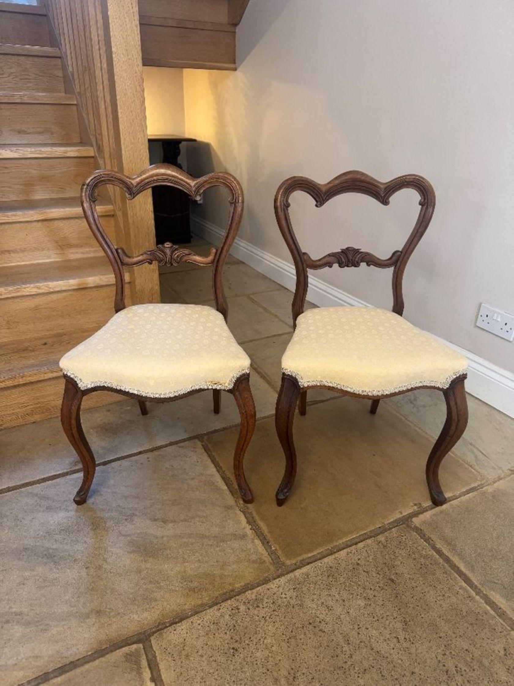 Ensemble de six chaises de salle à manger en bois de rose de l'époque victorienne, de belle qualité Bon état - En vente à Ipswich, GB