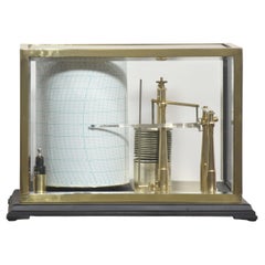 Fine Quality Short & Mason Brass Cased Barograph