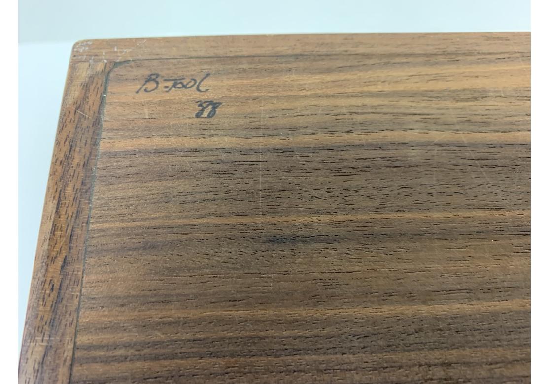 Boîte à bijoux en bois de qualité, signée et fabriquée à l'établi en vente 3
