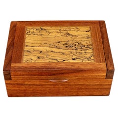Fine Quality Signed Bench Made Wood Jewelry Box