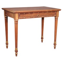 Fine Quality Small Size Carved French Louis XVI Writing Table Desk circa 1920