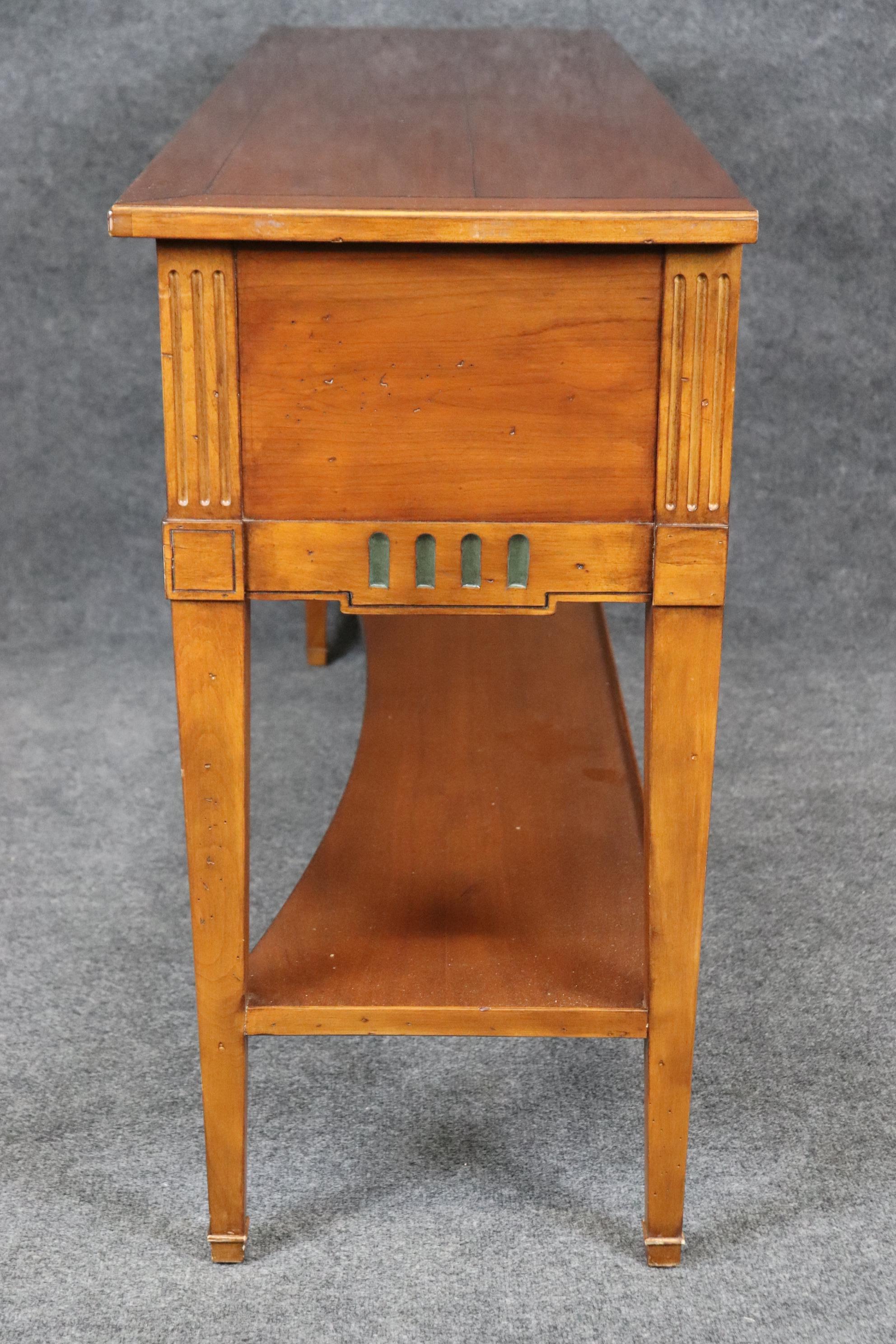 Consola Servidor Francés de Cerezo Macizo de Calidad Excelente Directorio en venta
