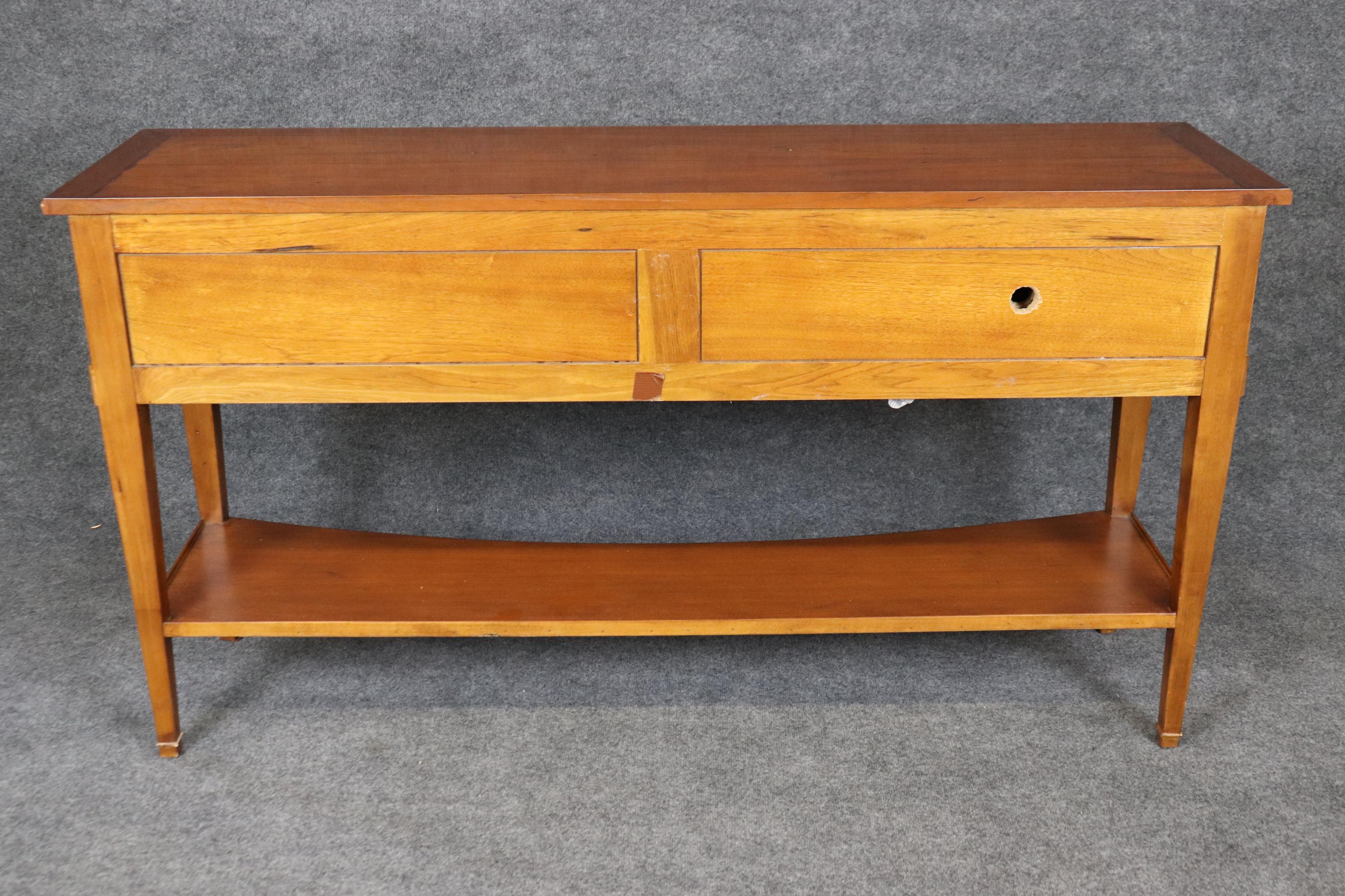 Consola Servidor Francés de Cerezo Macizo de Calidad Excelente Estadounidense en venta