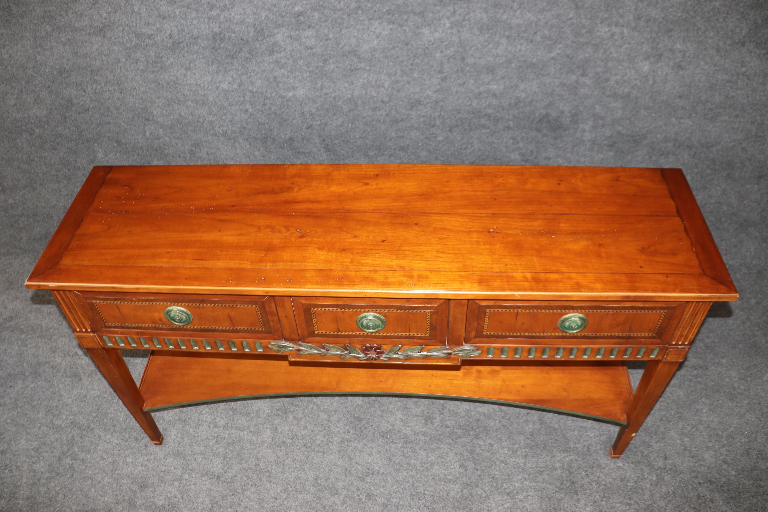 Consola Servidor Francés de Cerezo Macizo de Calidad Excelente Cereza en venta