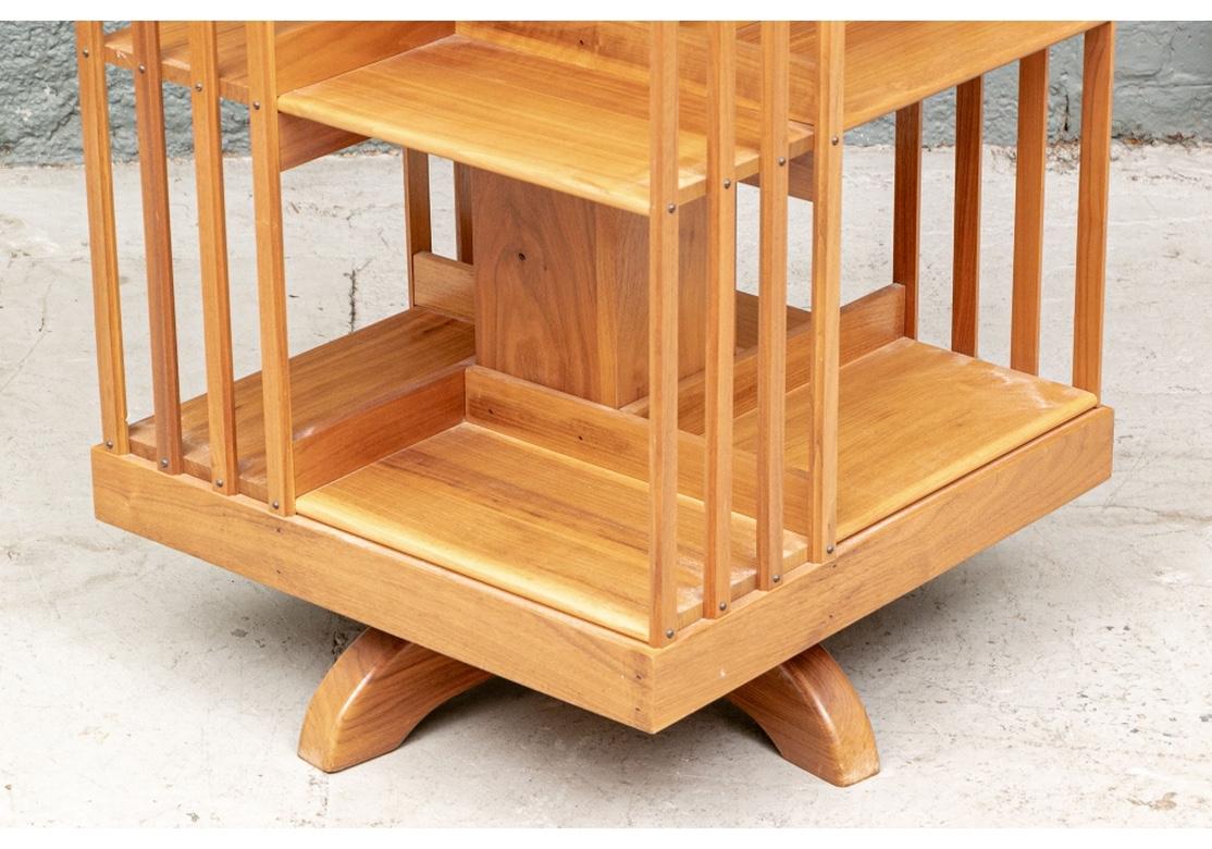 Fine Quality Solid Cherry Rotating Bookcase 1