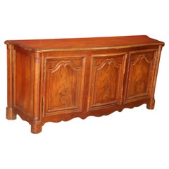 Fine Quality Solid Walnut French Provincial Baker Furniture Sideboard Circa 1960