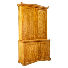 Antique Fine quality Swedish 19th century birch cabinet