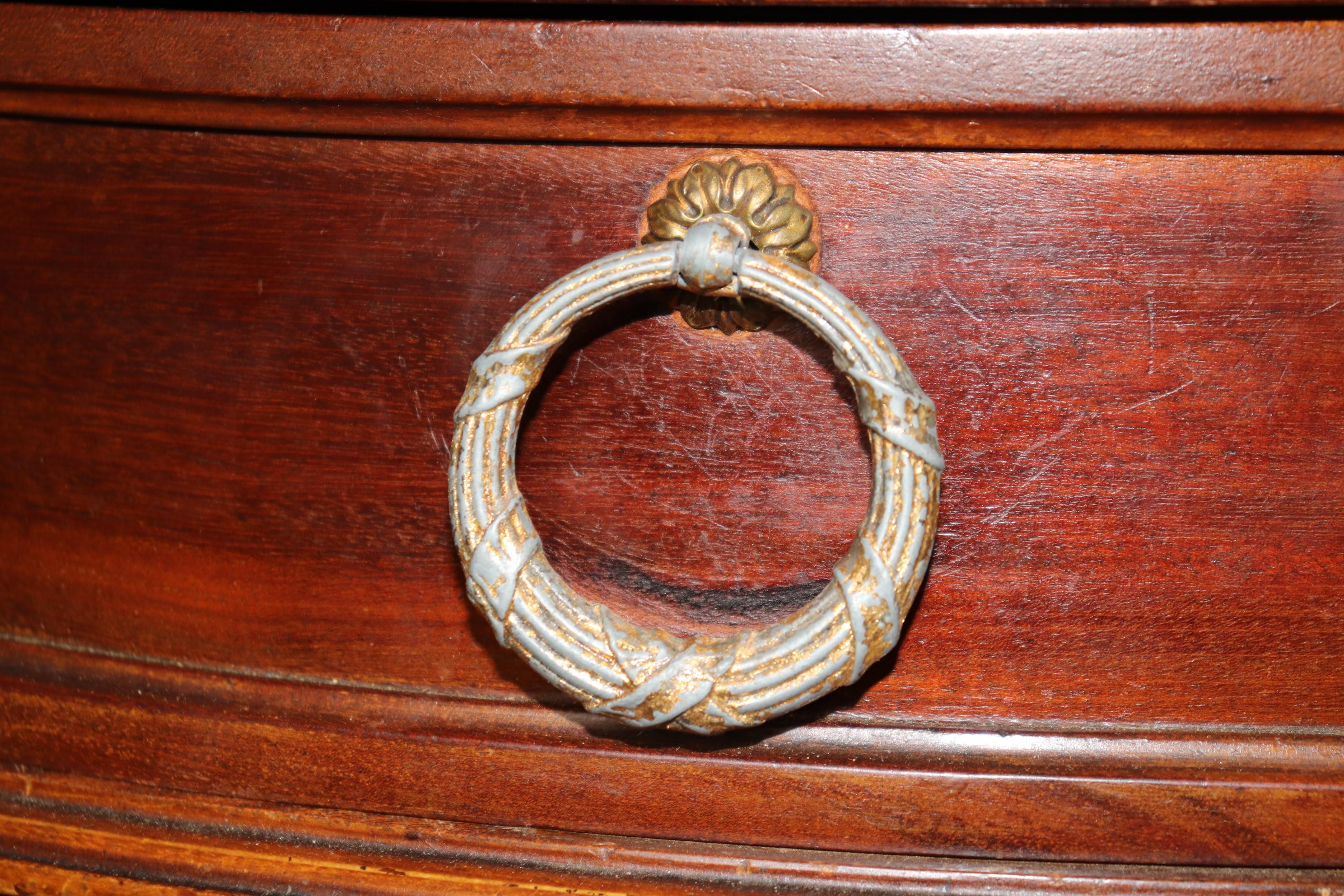 Credenza Direttorio in Noce con Anta a Tambor di alta qualità in vendita 2