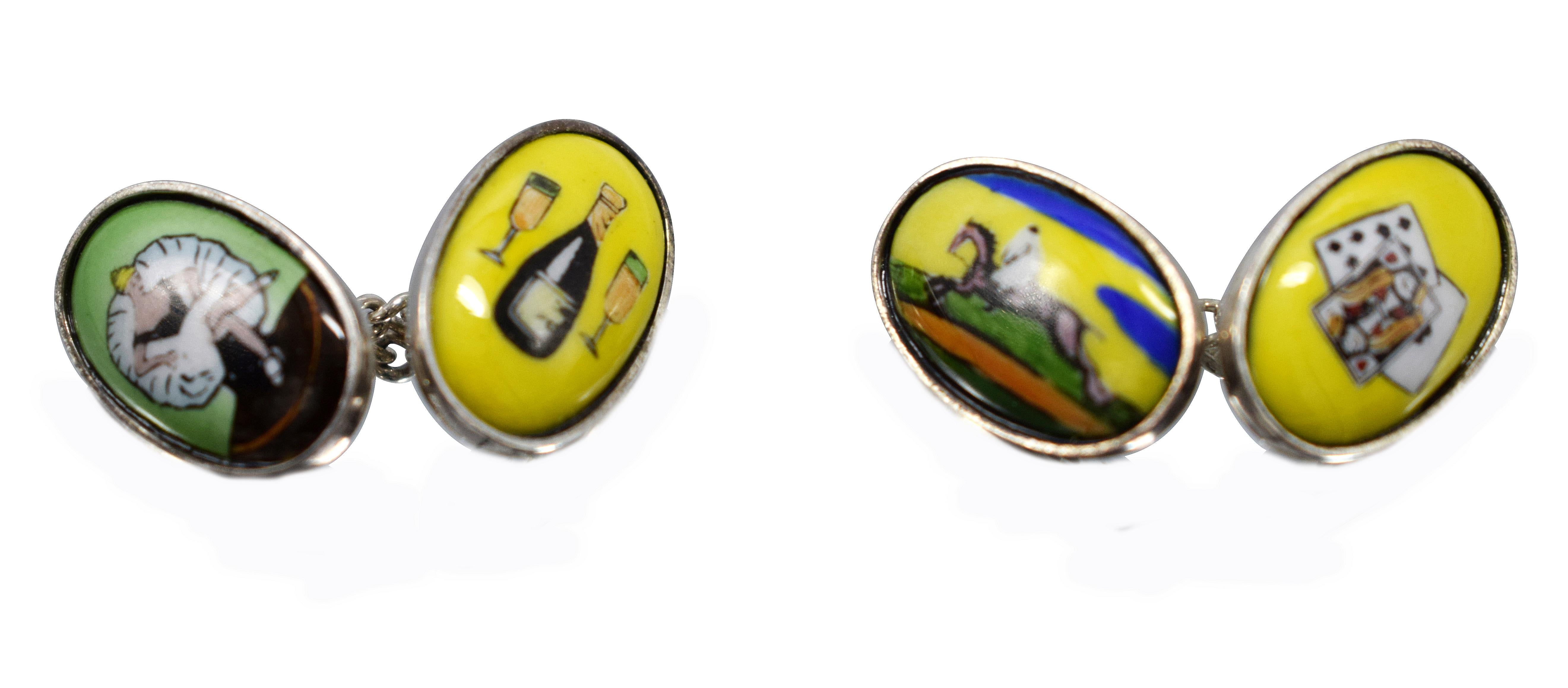 For your consideration are these very fine quality cufflinks by David Van Hagen which is a British brand that offers varied classic or contemporary accessories for the modern gentleman, these cufflinks are truly wonderful and unique. These quality