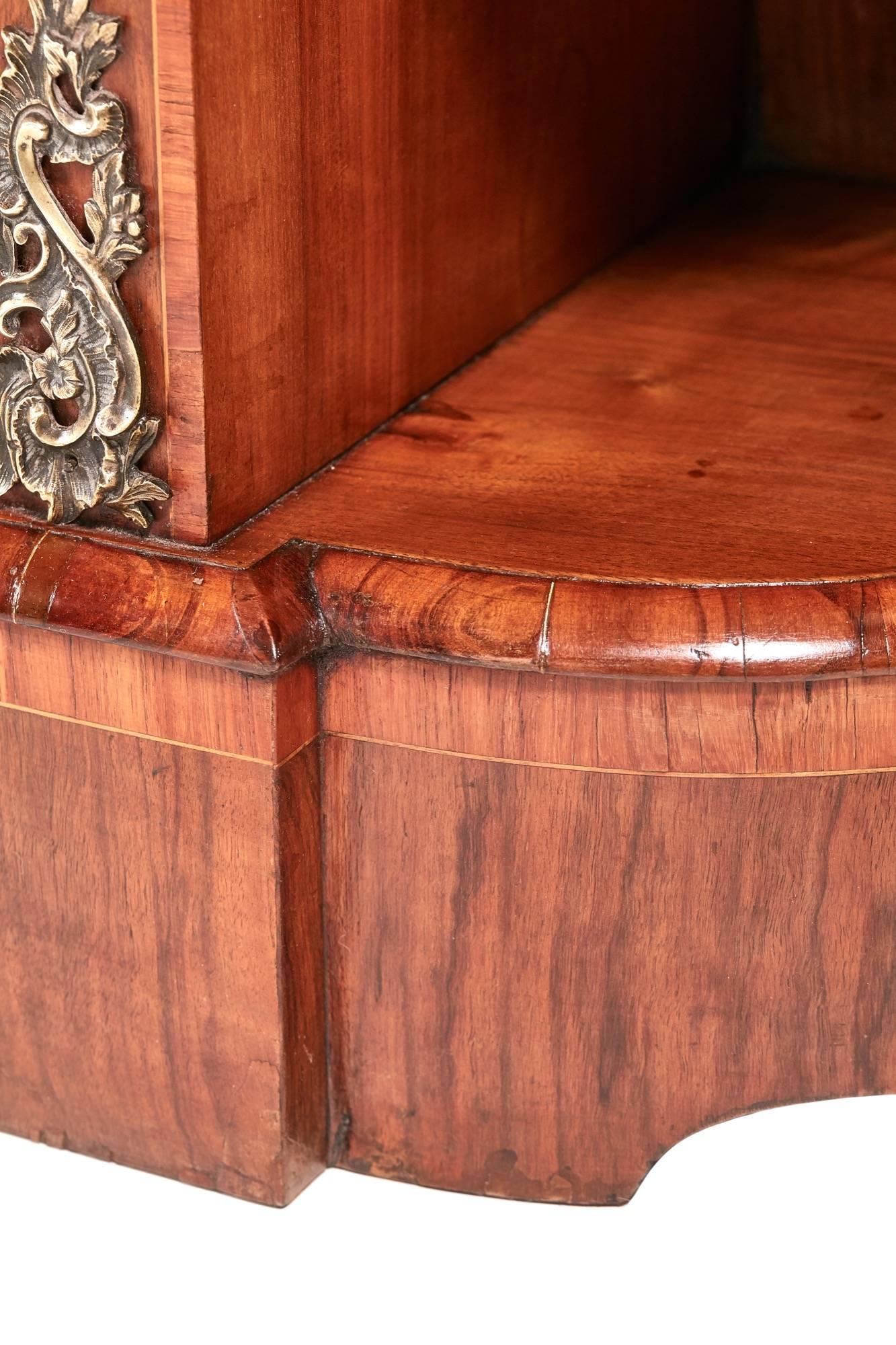 Fine Quality Victorian Burr Walnut Credenza For Sale 9