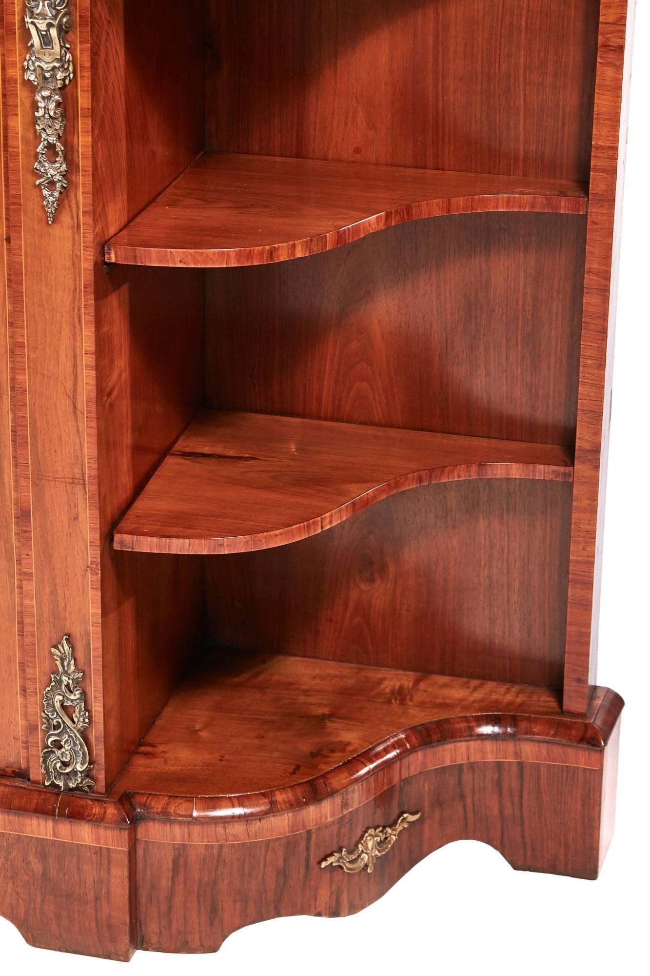 Fine Quality Victorian Burr Walnut Credenza For Sale 4