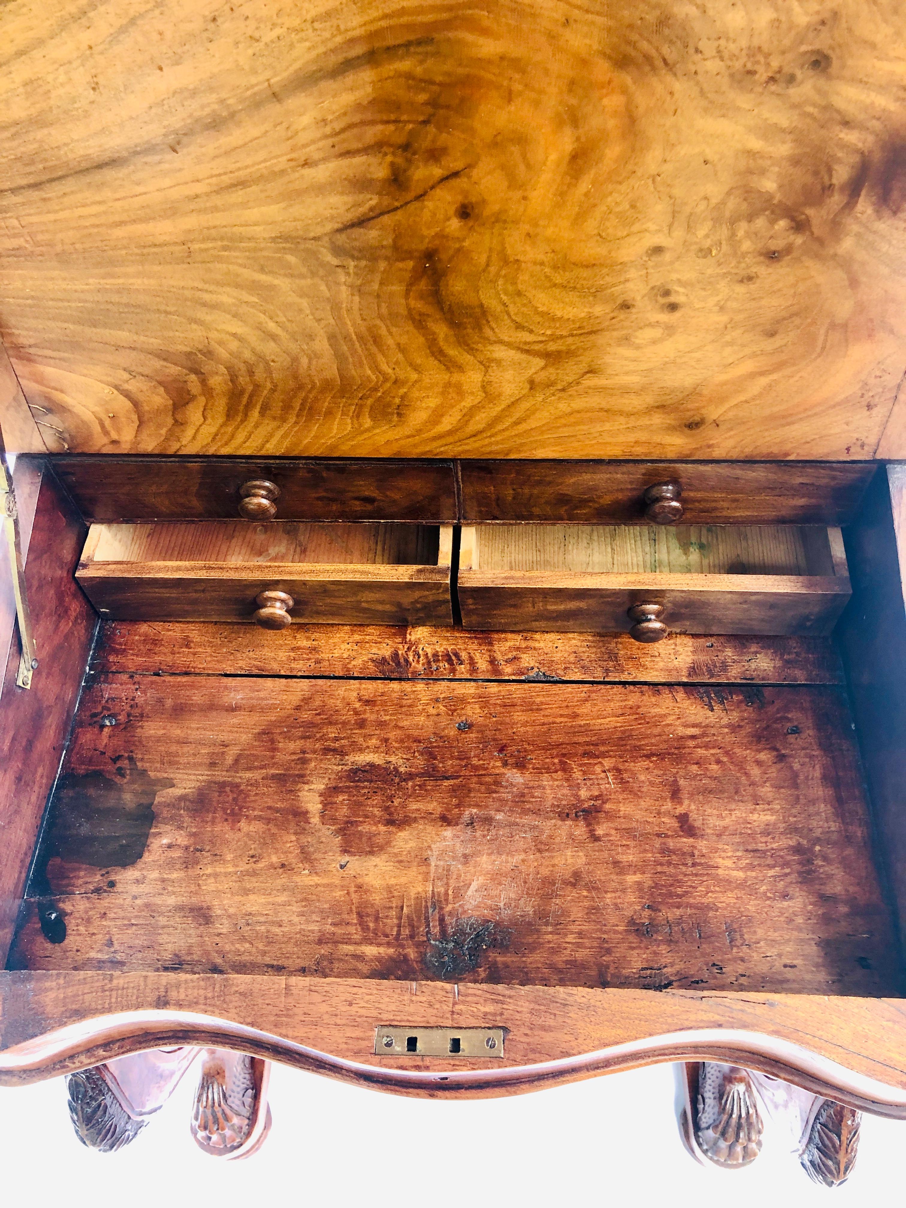 Fine Quality Victorian Burr Walnut Davenport Desk 4