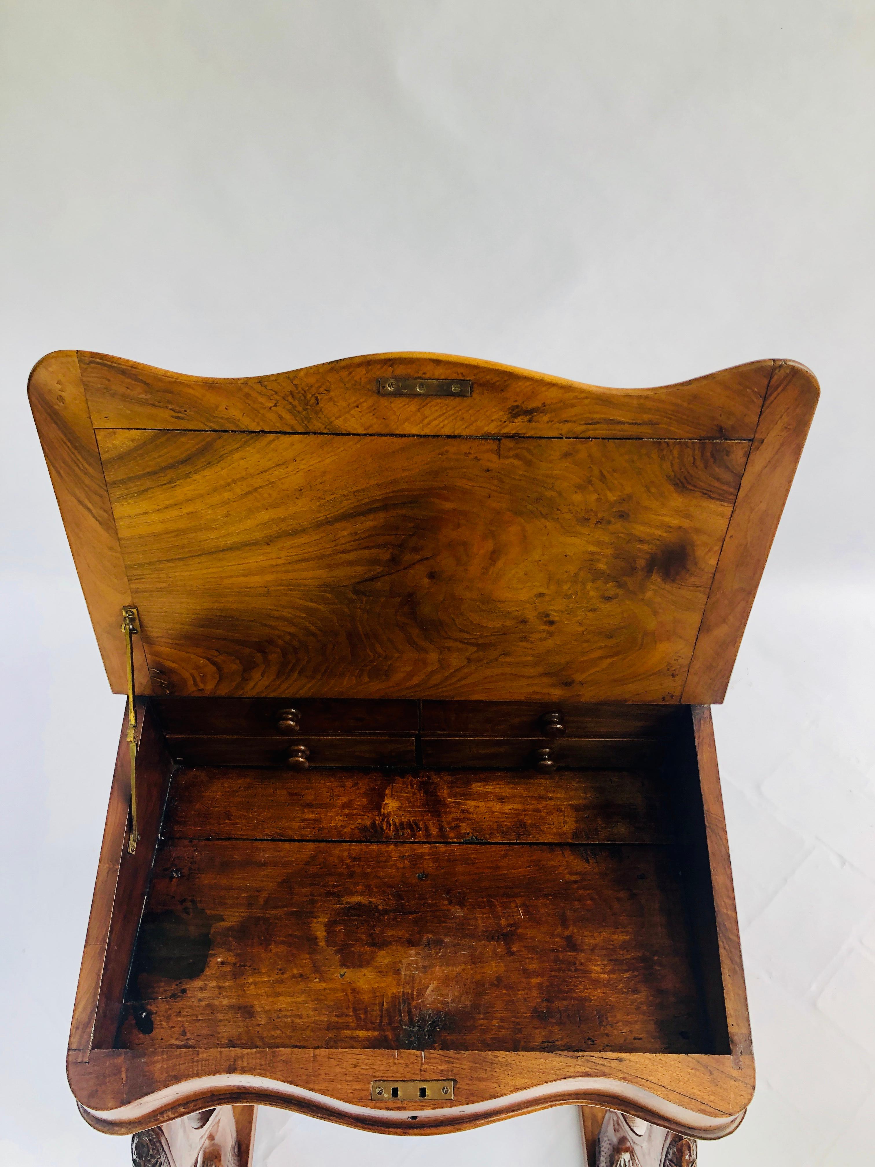 Fine Quality Victorian Burr Walnut Davenport Desk 3