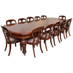 Fine Quality Victorian Mahogany Extending Dining Table