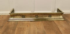Fine Quality Victorian Pierced Brass Fender