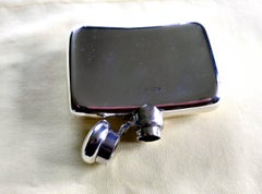 Fine Quality Vintage Silver Hip Flask by Stokes & Ireland, 1900