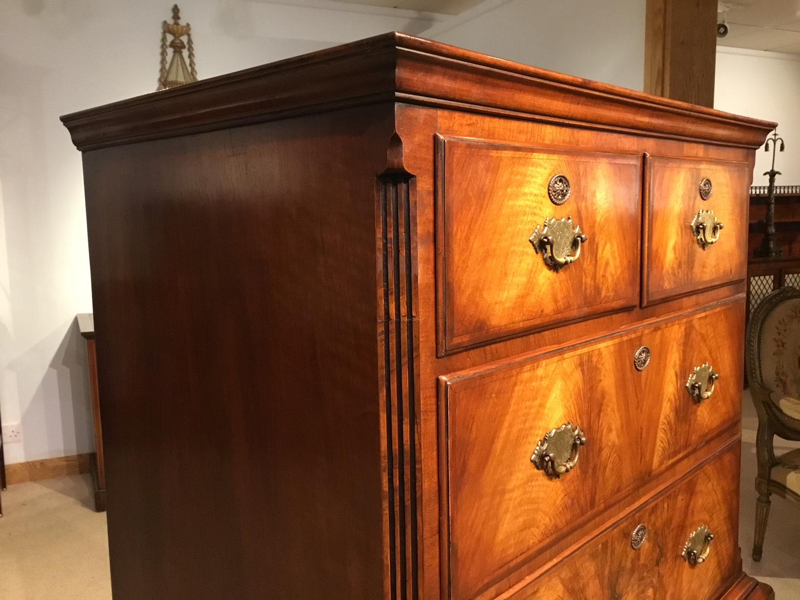 Fine Quality Walnut George I Style Chest on Stand 2