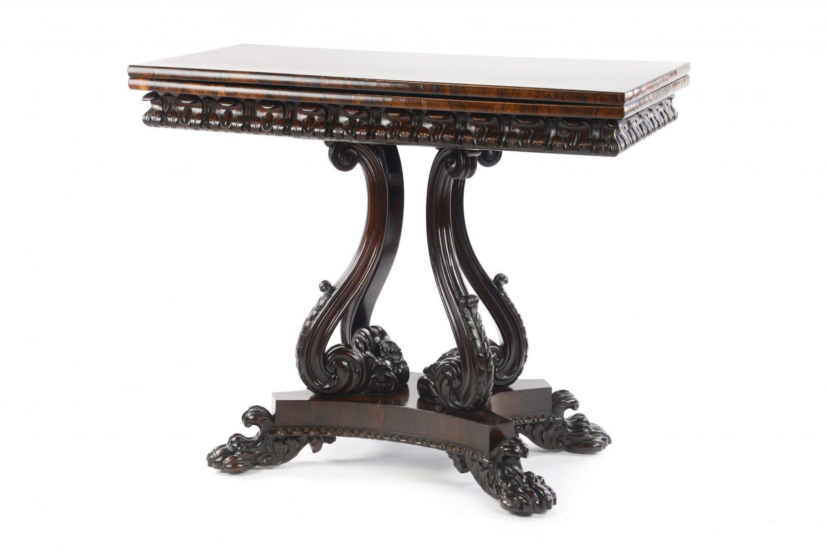 Fine Quality William IV Rosewood Card Table, Attributed to Gillows 4