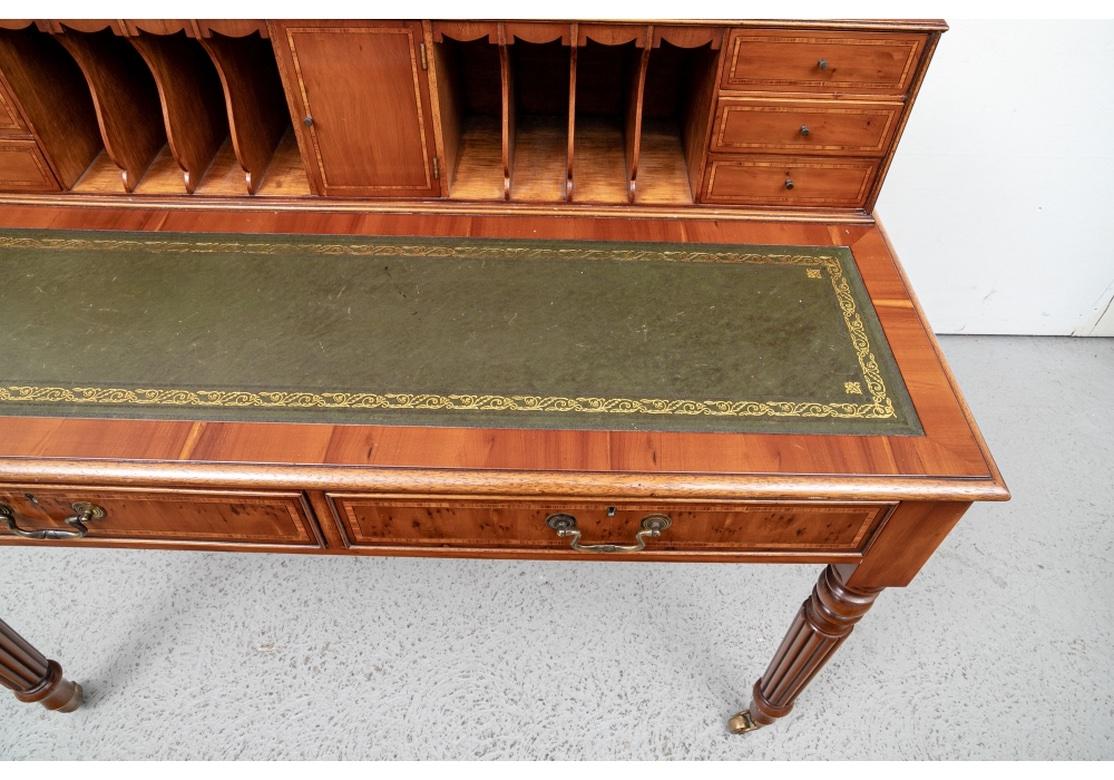 Georgian Fine Quality Yew Wood Writing Table For Sale