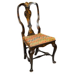 Fine Queen Anne Japanned Side Chair