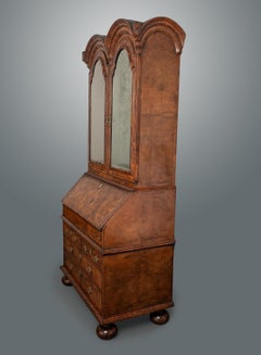 Fine Queen Anne Walnut Double Dome Cabinet