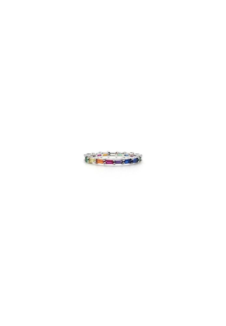Fine Rainbow Silver Ring In New Condition In Montreux, CH