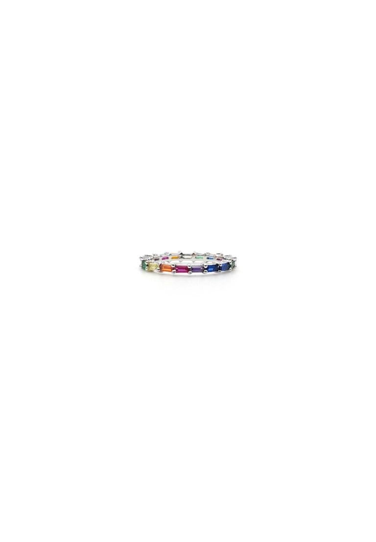 Silberring mit Regenbogenmotiv Damen