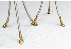 Fine Rams Head Gueridon Fern Stand Pair In Maison Jansen Style