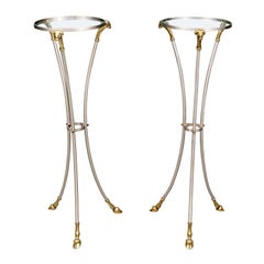 Fine Rams Head Gueridon Fern Stand Pair In Maison Jansen Style