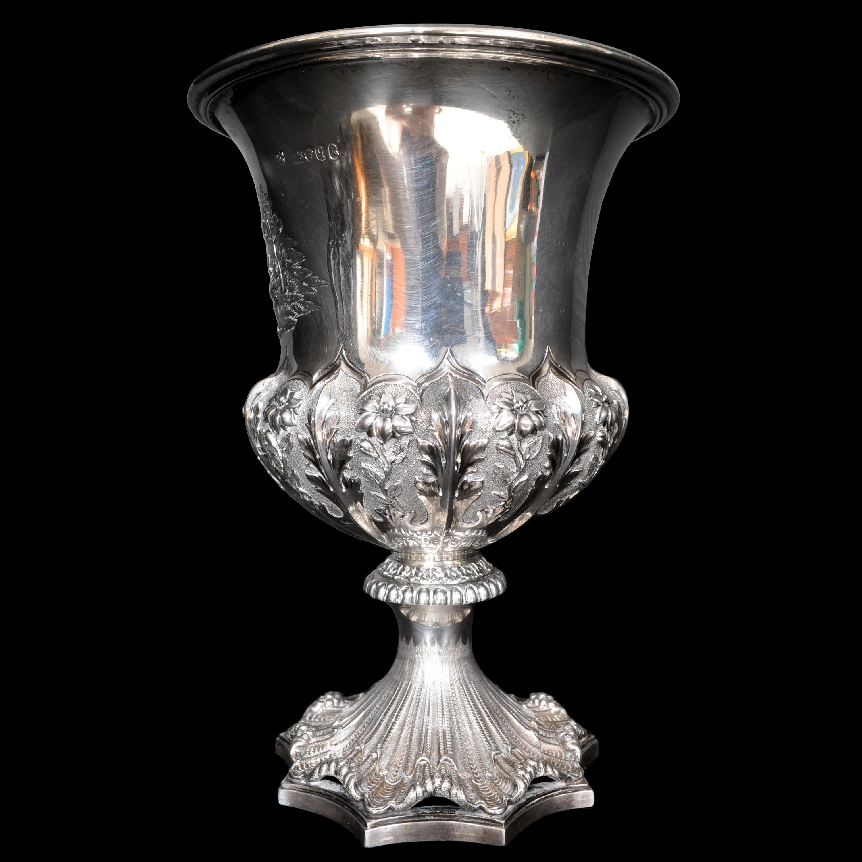 English Fine & Rare Antique Sterling Silver William IV London Presentation Cup, 1831 For Sale