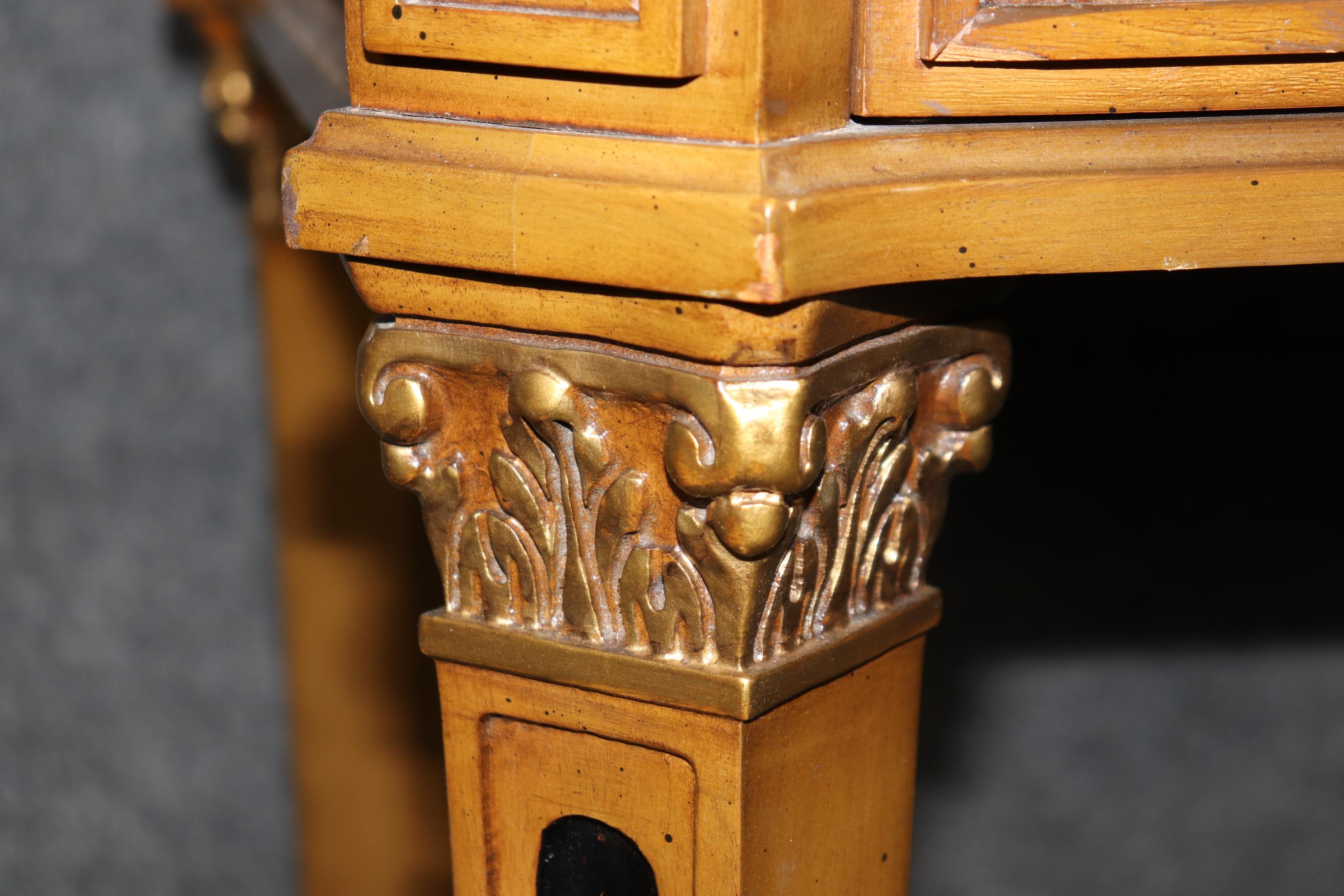 Escritorio de marquetería de madera de nogal francés Directoire en venta 5