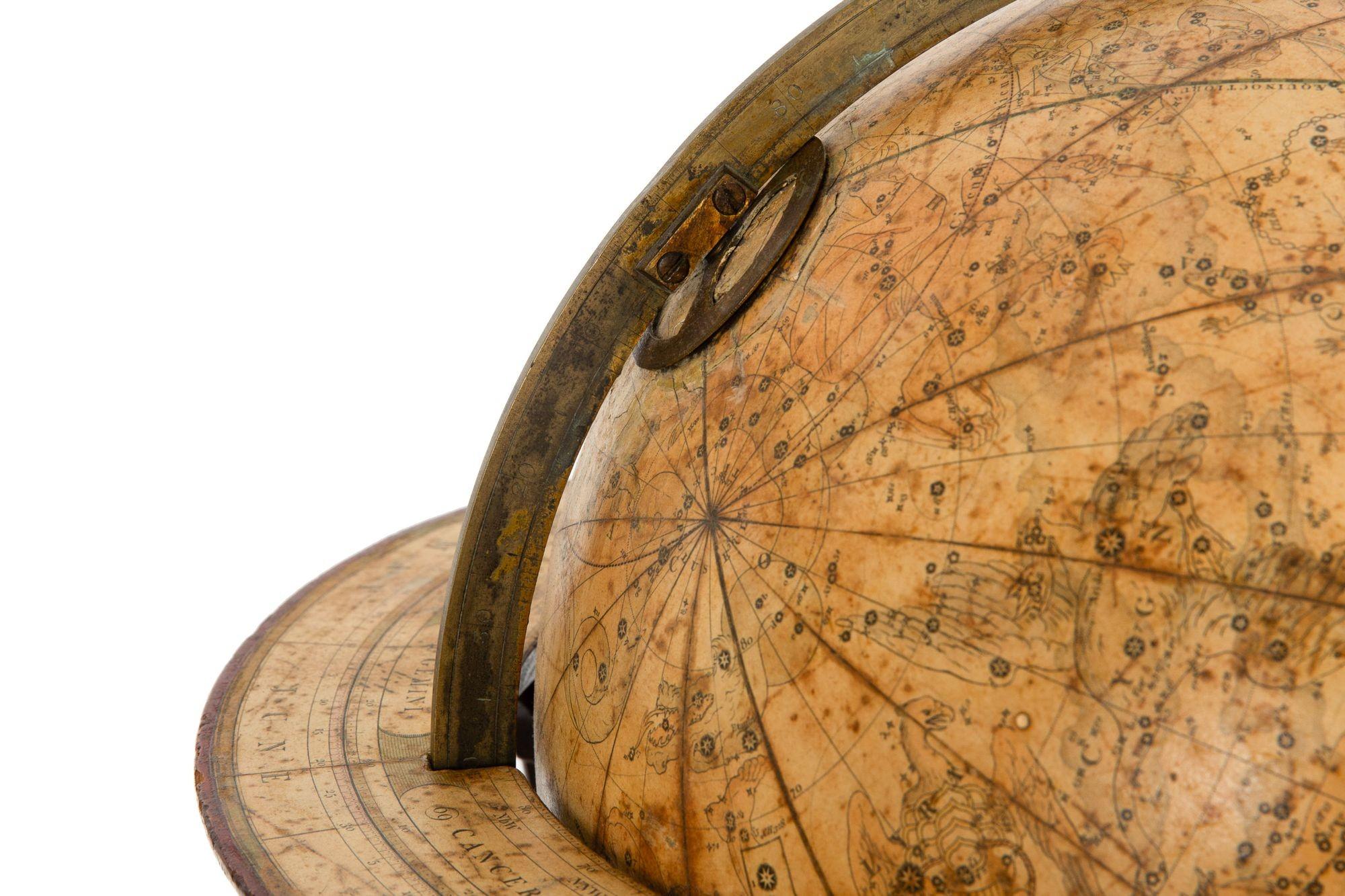 Fine Rare Regency Table-Top Celestial 12” Globe by J & W Cary ca. 1816 For Sale 9
