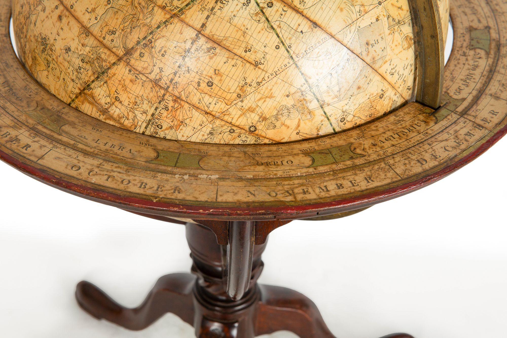 Fine Rare Regency Table-Top Celestial 12” Globe by J & W Cary ca. 1816 For Sale 10