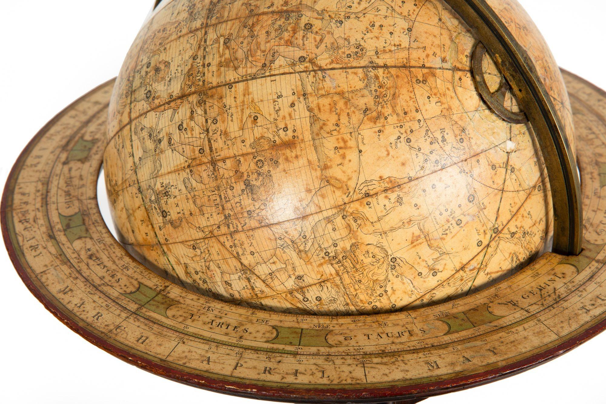 Fine Rare Regency Table-Top Celestial 12” Globe by J & W Cary ca. 1816 For Sale 12