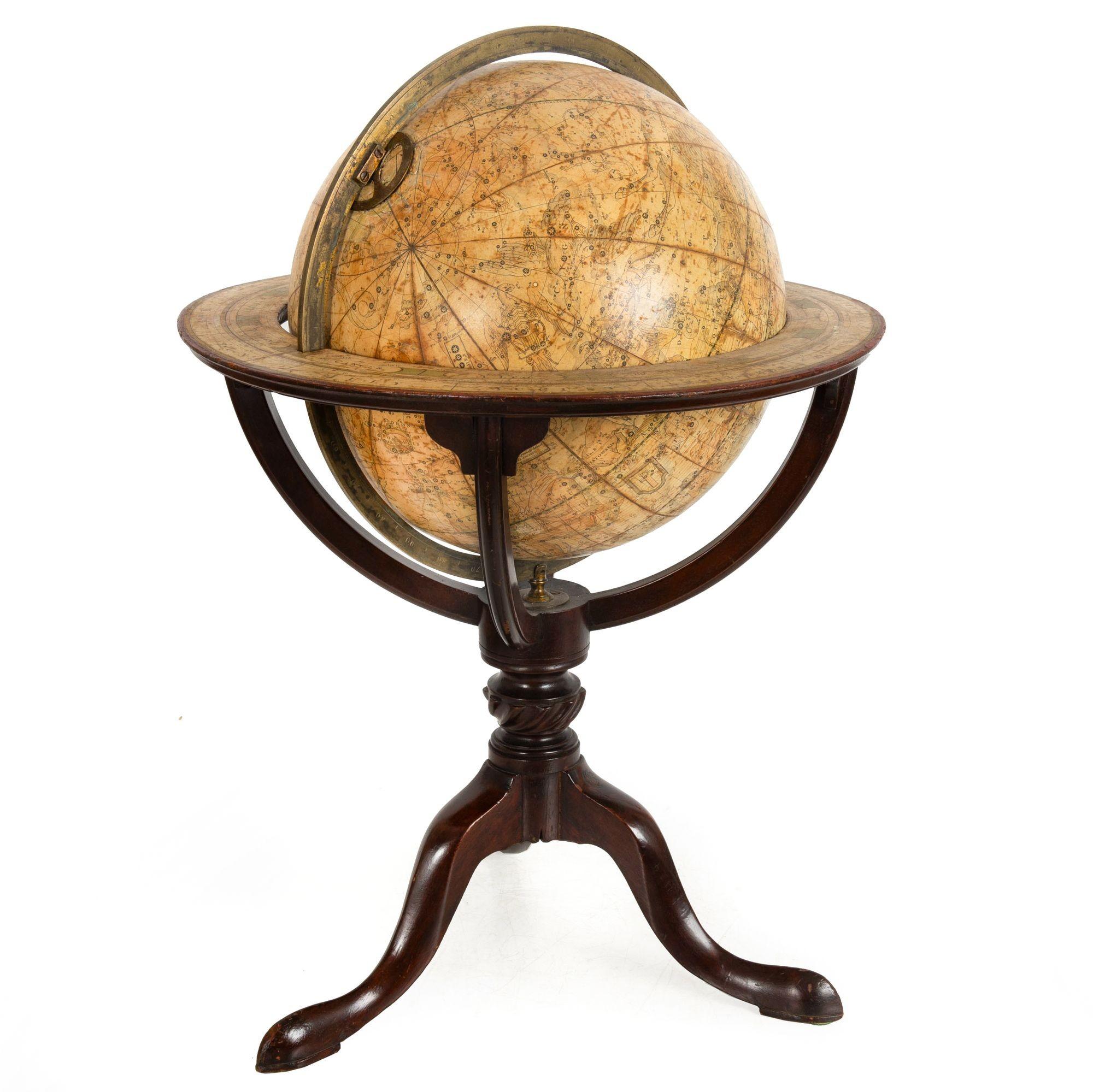 Fine Rare Regency Table-Top Celestial 12” Globe by J & W Cary ca. 1816 For Sale 14