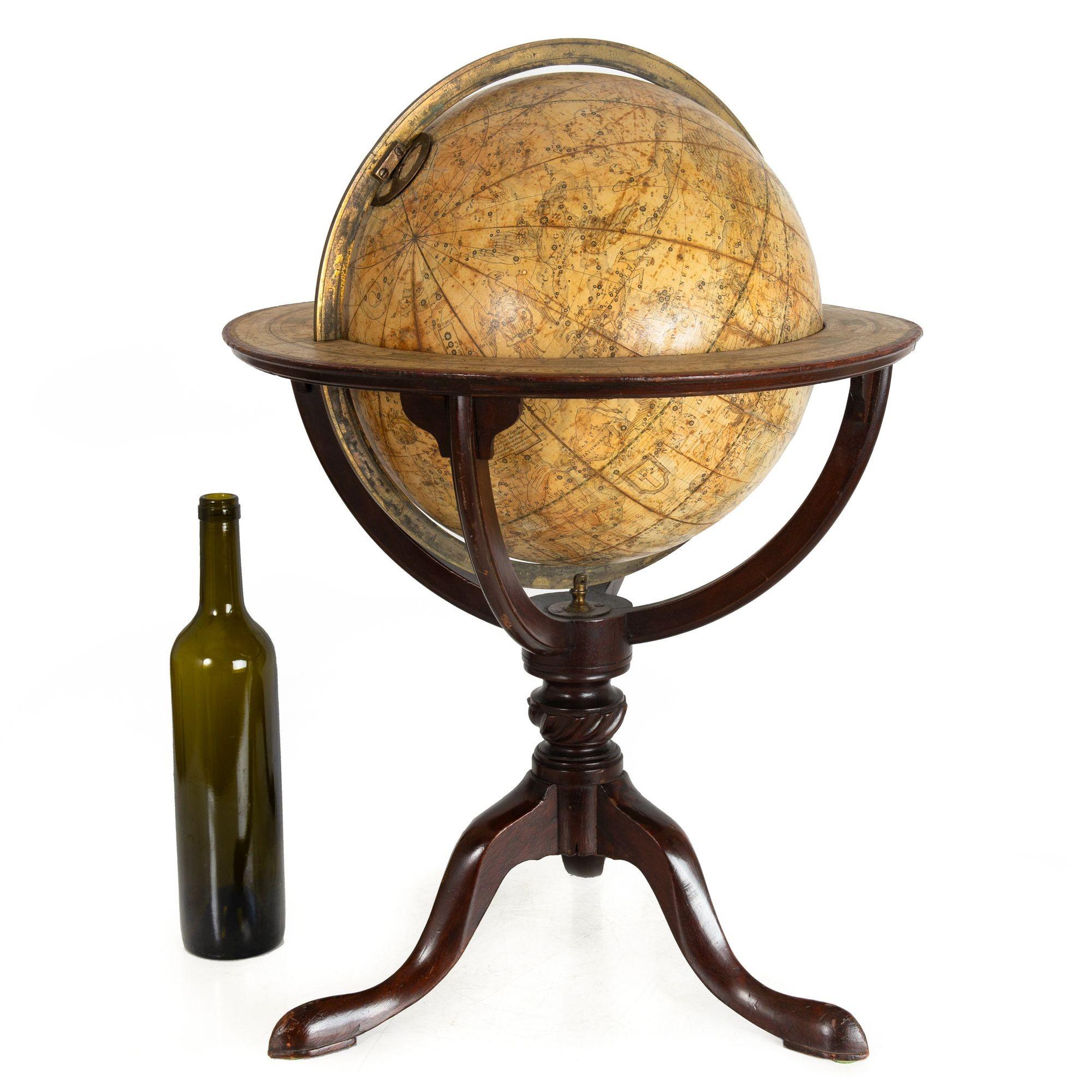 Fine Rare Regency Table-Top Celestial 12” Globe by J & W Cary ca. 1816 In Good Condition For Sale In Shippensburg, PA