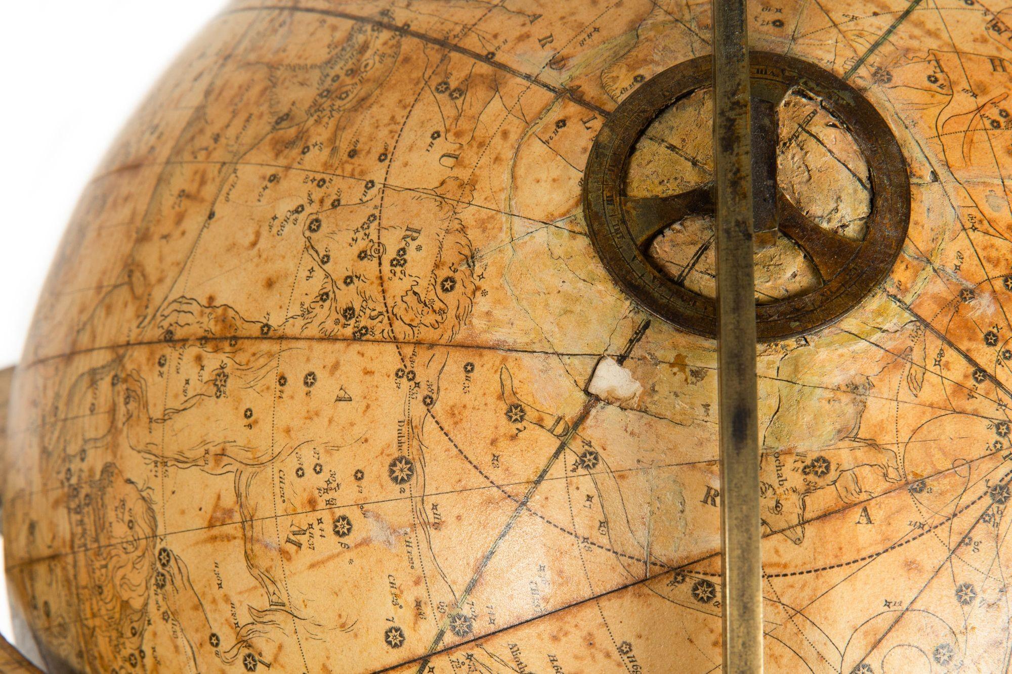 19th Century Fine Rare Regency Table-Top Celestial 12” Globe by J & W Cary ca. 1816 For Sale