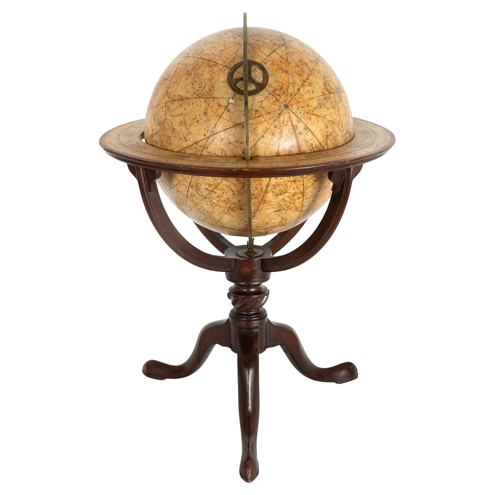 Fine Rare Regency Table-Top Celestial 12” Globe by J & W Cary ca. 1816 For Sale