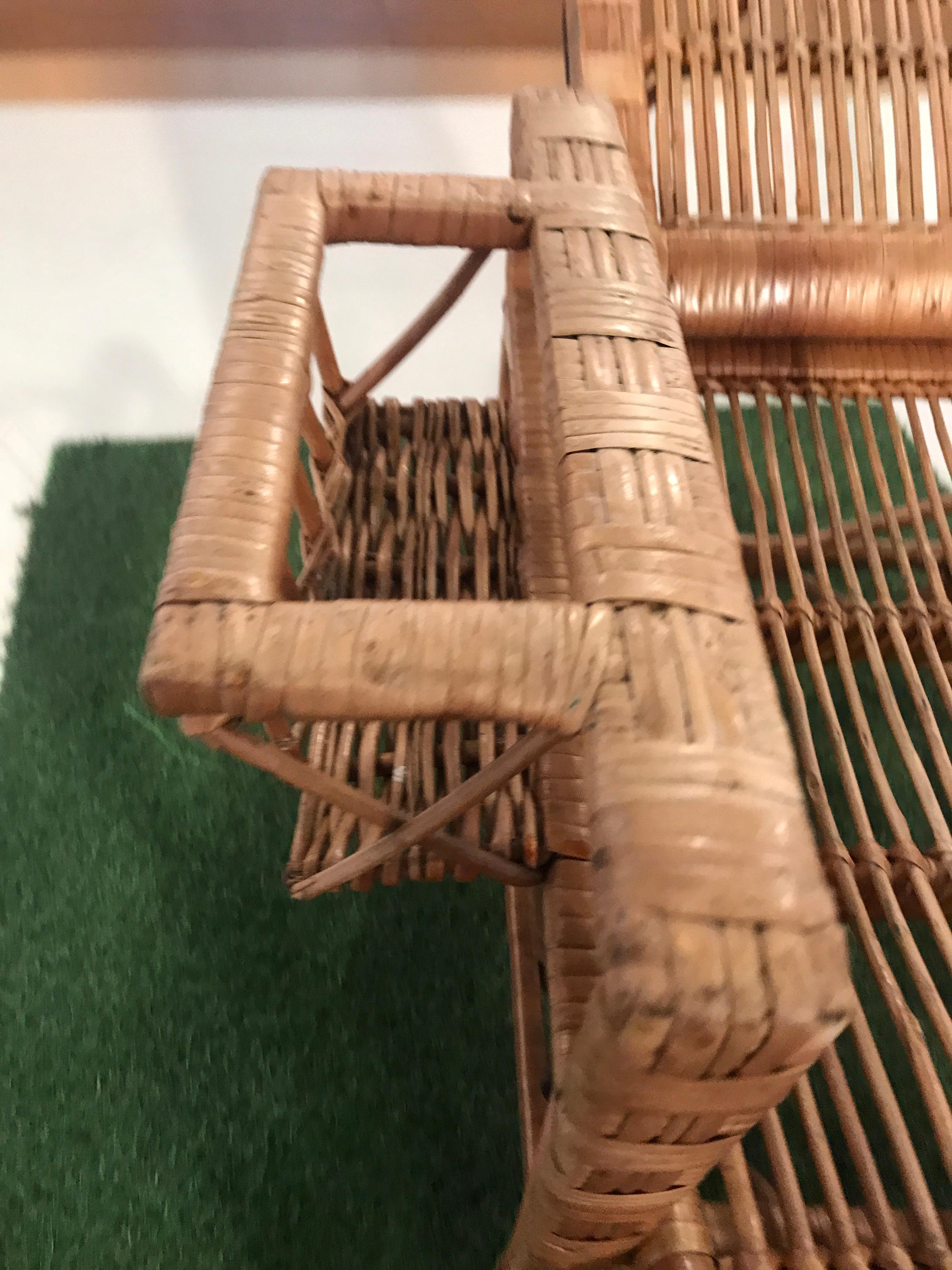 rattan wicker chair