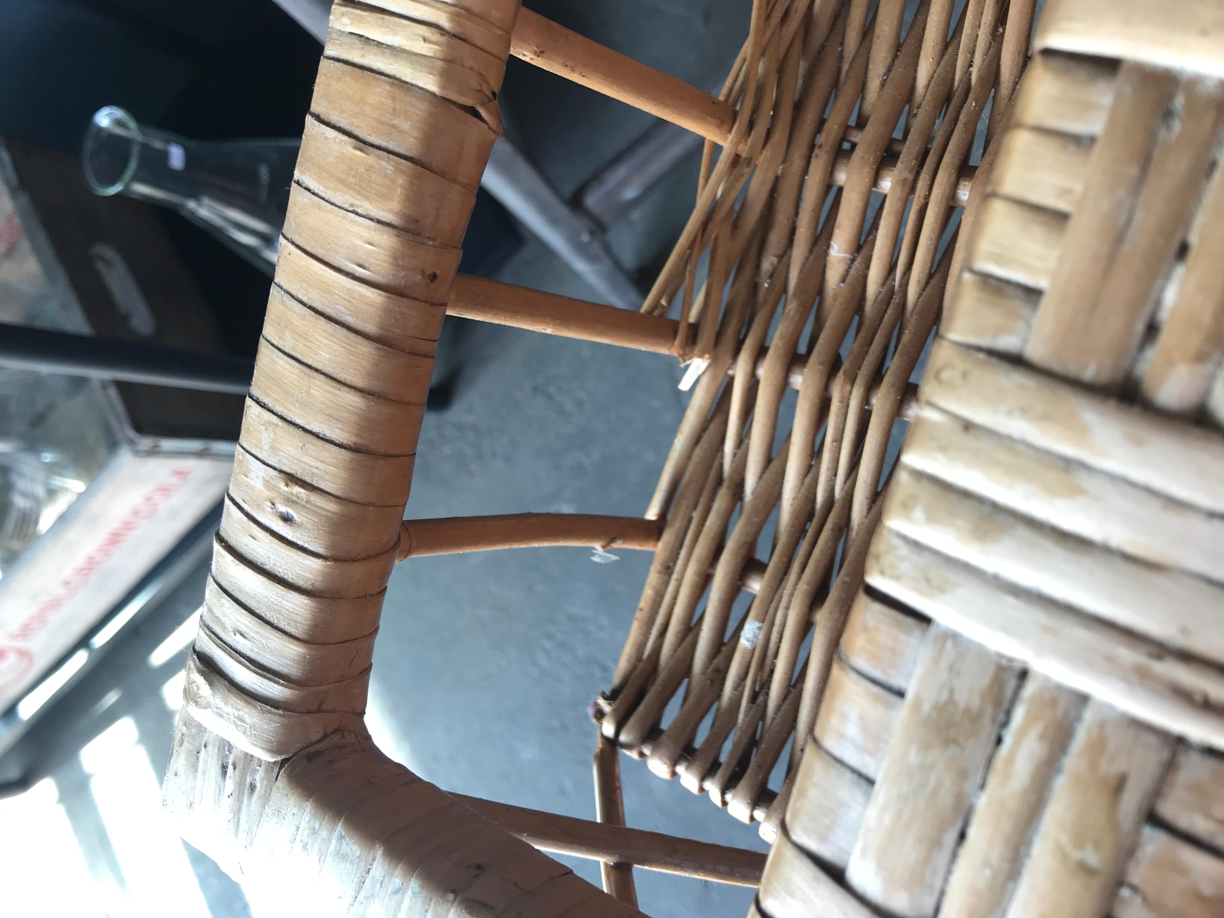 Fine Rattan Lounger circa 1900, Garden Chair,  wicker chair 9