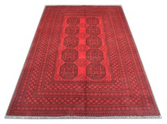 Fine Red Turkman Rug, Living Room Rug (tapis de salon)