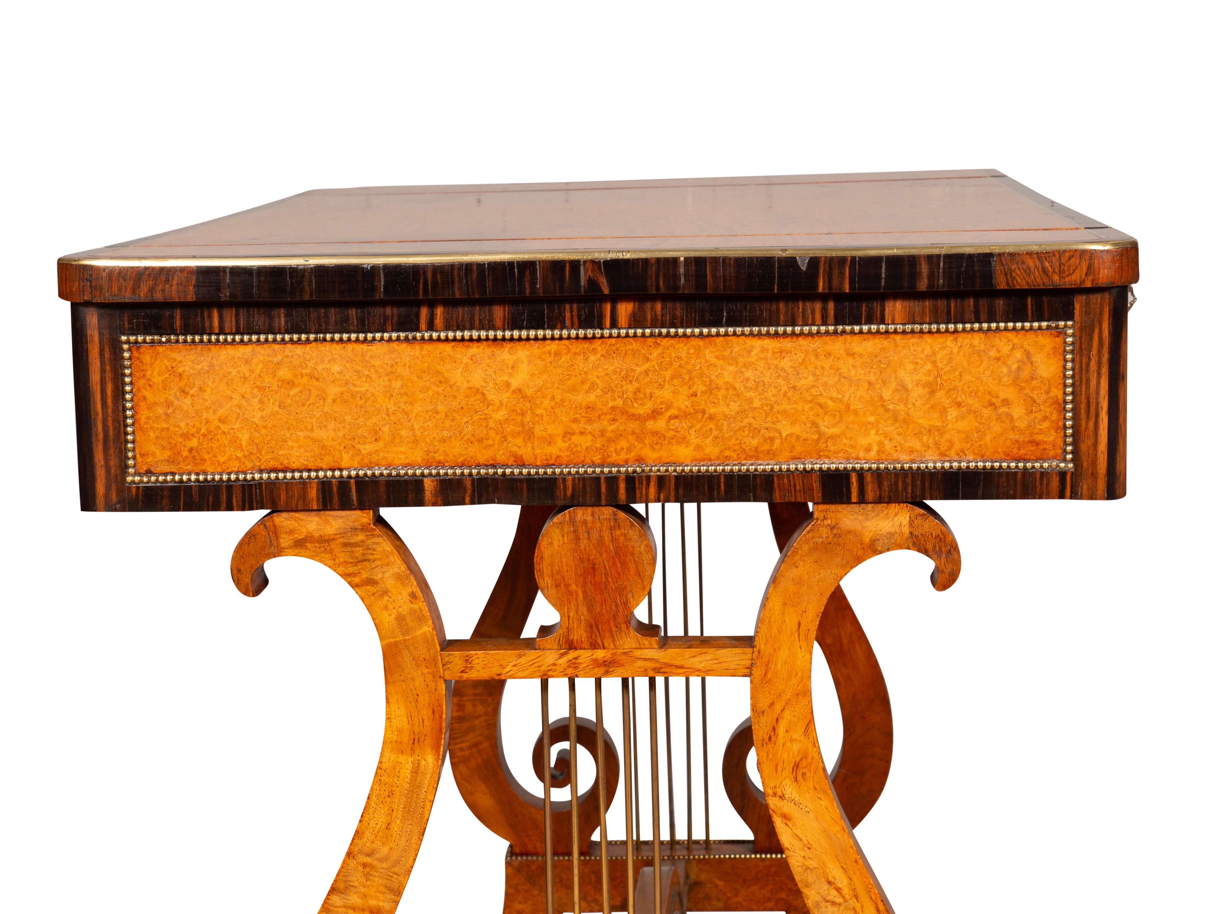Fine Regency Amboyna And Calamander Games Table 6