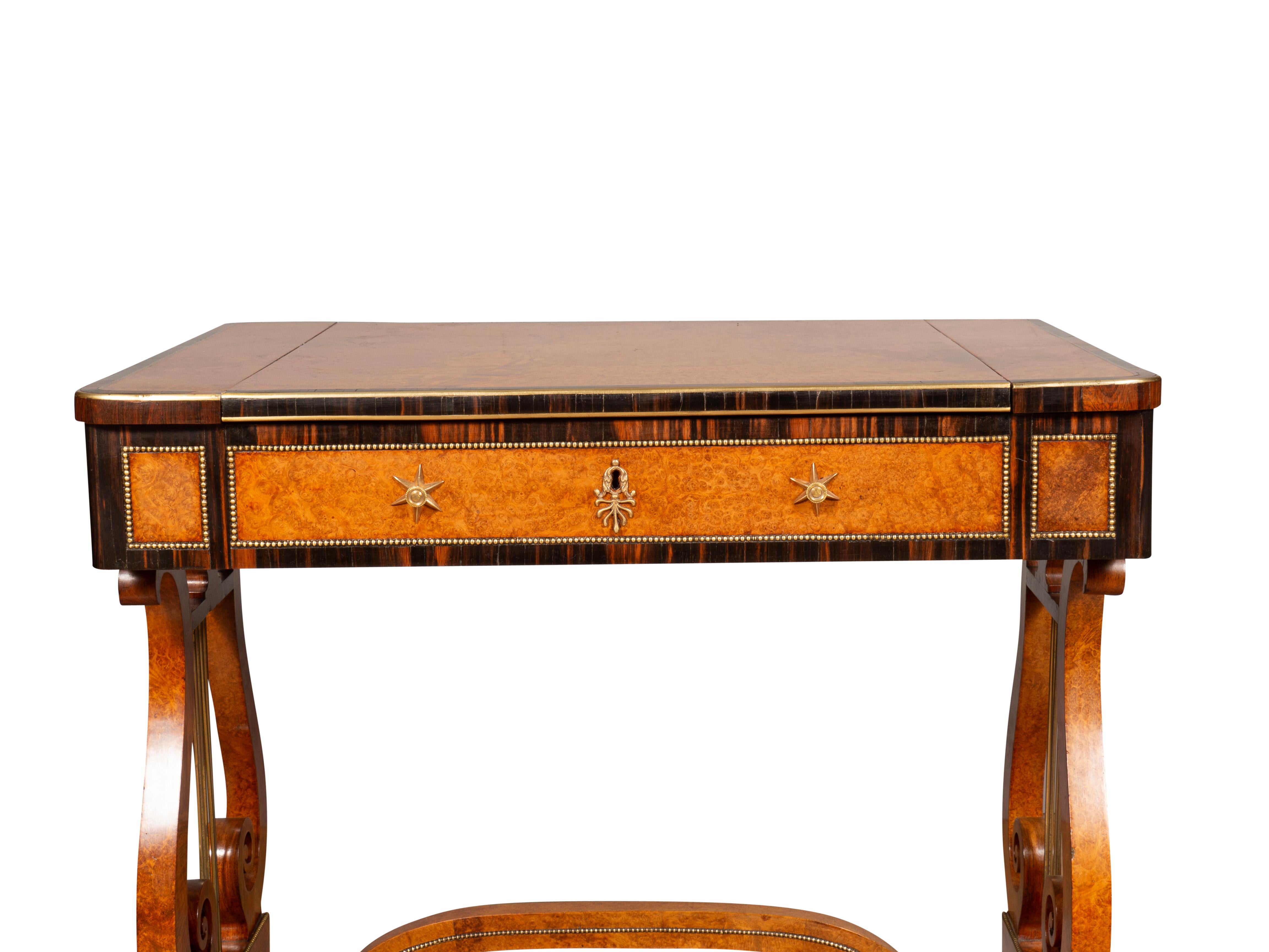 Fine Regency Amboyna And Calamander Games Table 7