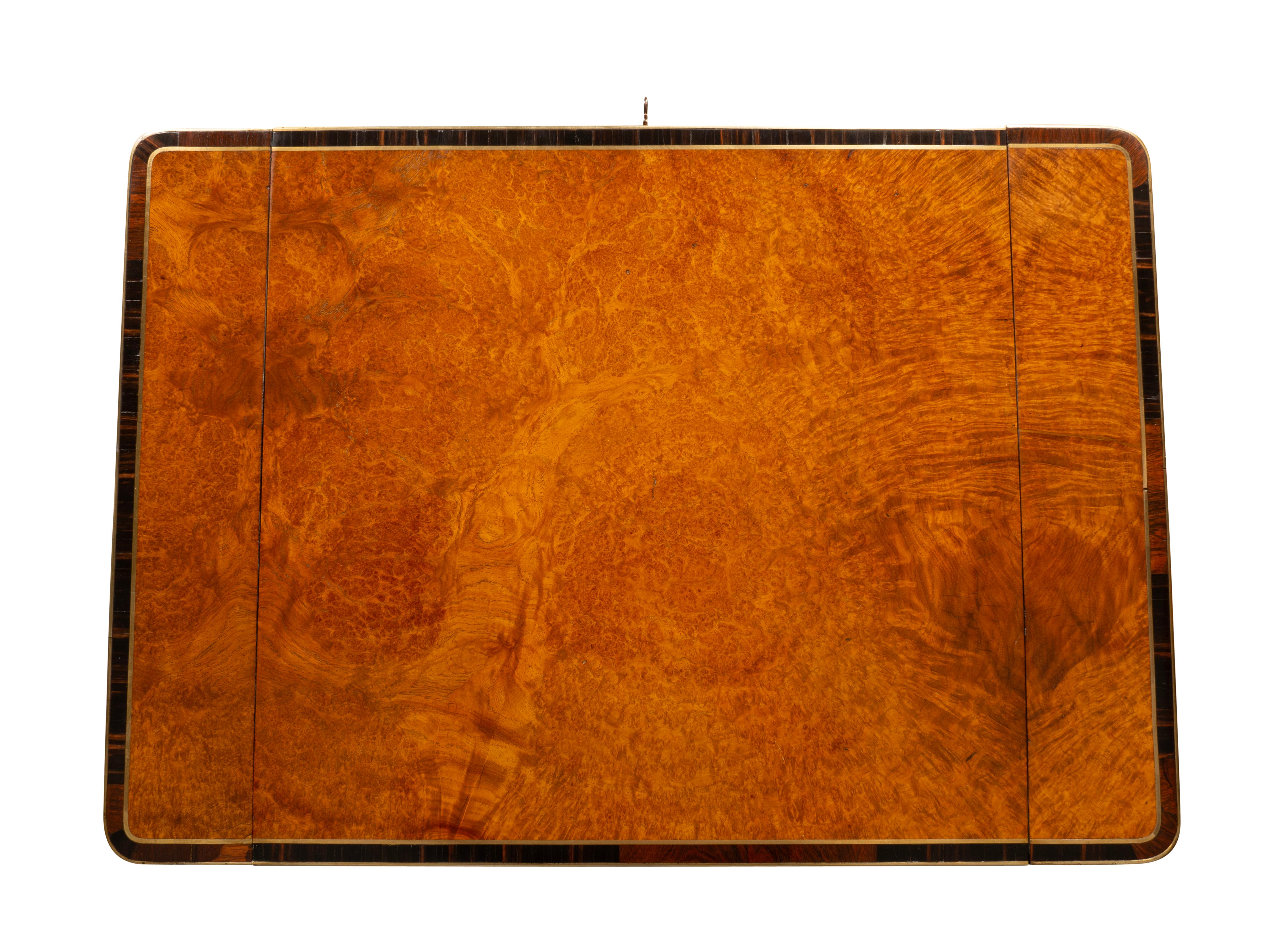 Fine Regency Amboyna And Calamander Games Table 10